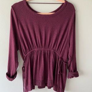 Cozy Knit Peplum Top